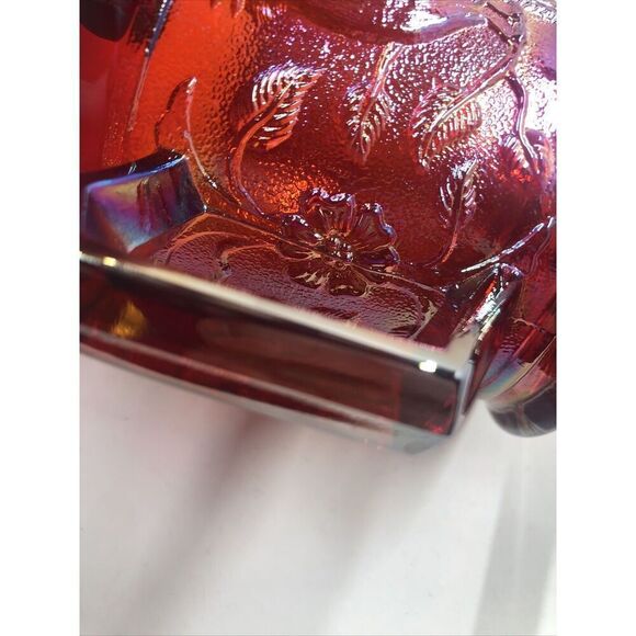 1967  ACGA Carnival Glass Club Souvenir Robin Mug Red MCM - Picture 13 of 14